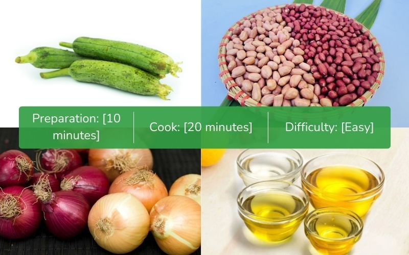 Ingredients for squash and peanut soup