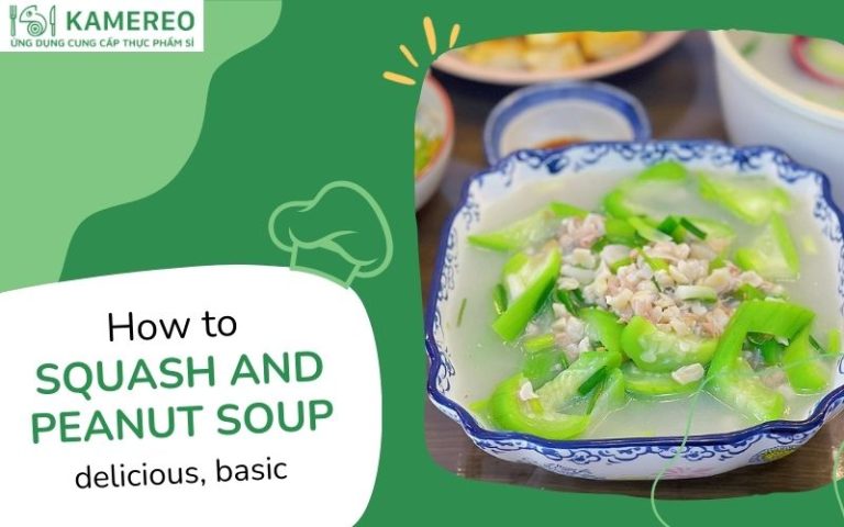 Luffa soup with peanuts