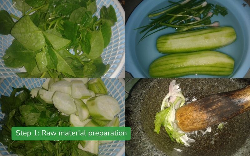 Raw material preparation