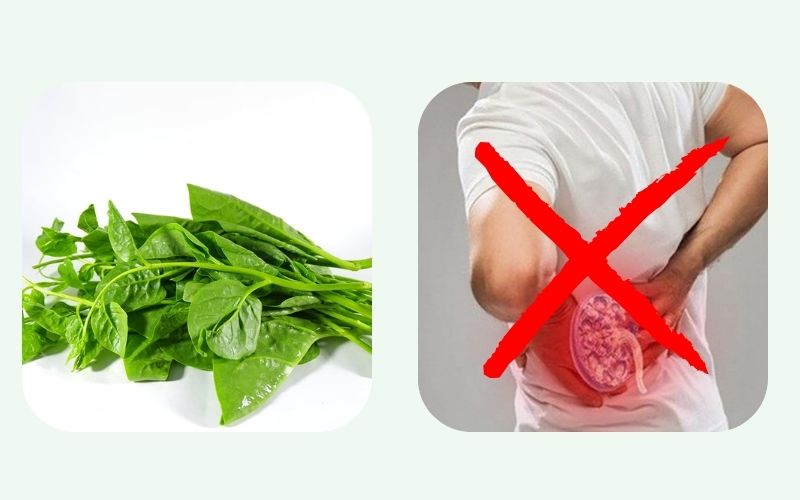 People with kidney disease should not eat Malabar spinach.