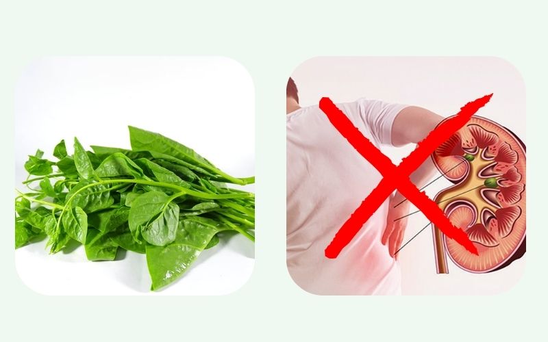 People with kidney stones should not eat Malabar spinach.