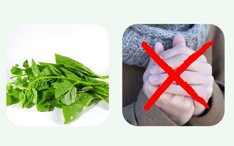 People with a cold body should avoid eating Malabar spinach.