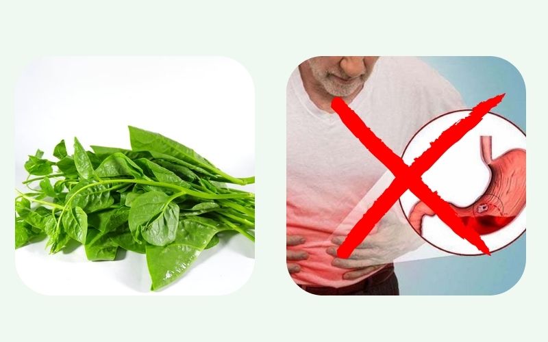Người bị đau dạ dày không nên ăn mồng tơi