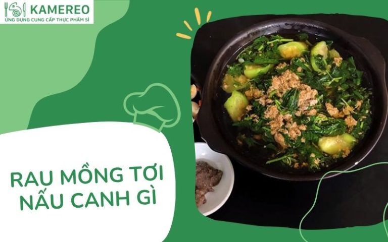 rau mồng tơi nấu canh gì