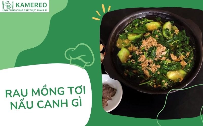 rau mồng tơi nấu canh gì