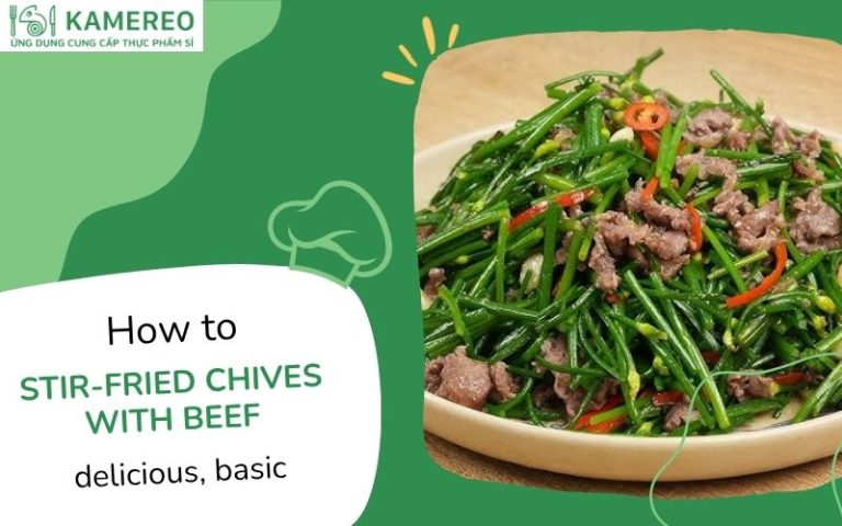 Stir-fried chives with beef