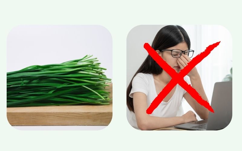 People with eye diseases should not eat chives