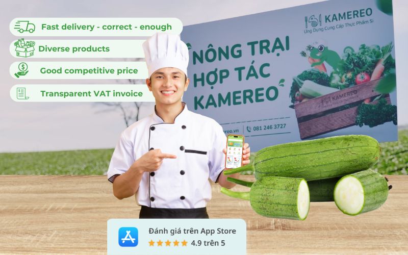 Kamereo - Application providing wholesale squash at good prices and transparency for F&B businesses