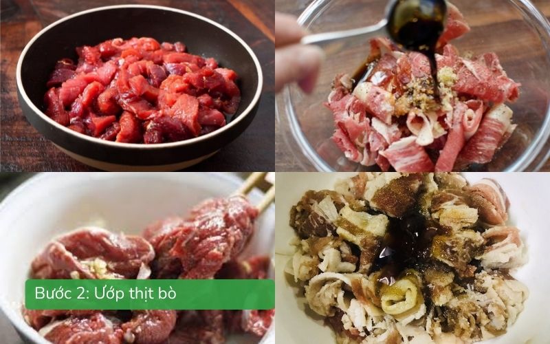 Ướp thịt bò
