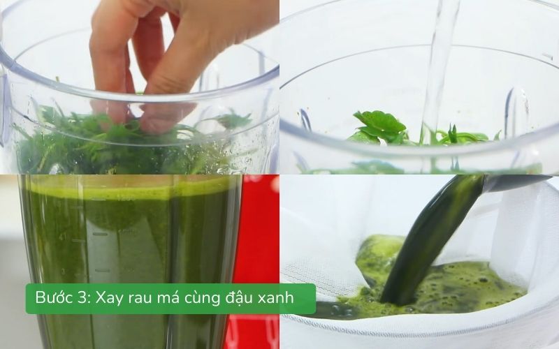 Xay rau má cùng đậu xanh