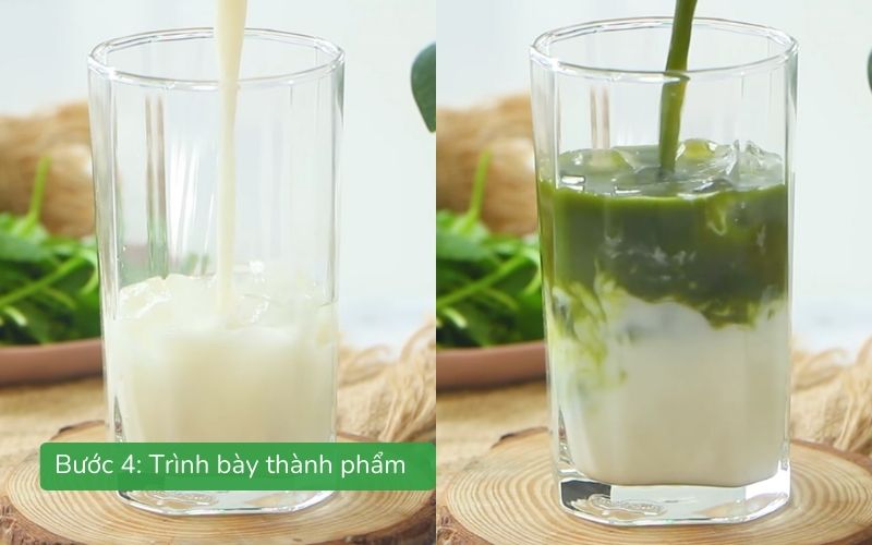 Nước rau má đậu xanh sữa dừa thanh mát, ngọt bùi