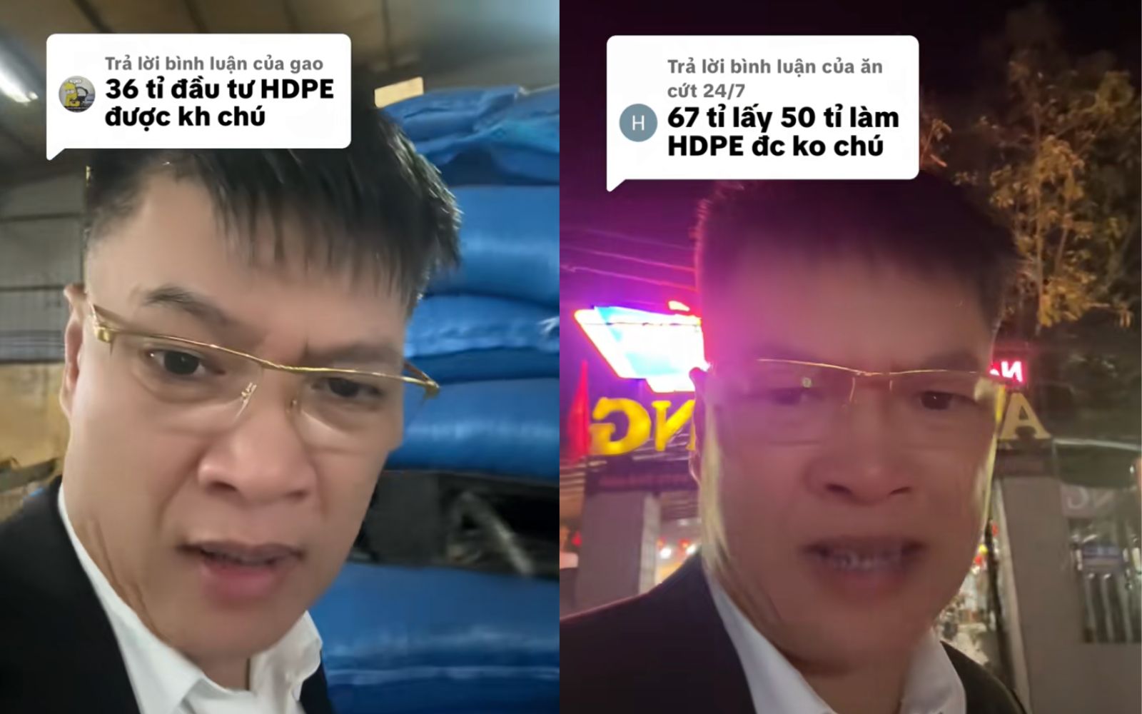 "HDPE thì ngon luôn" viral bắt nguồn từ người đàn ông trung niên chia sẻ kinh nghiệm từ kênh TikTok của mình