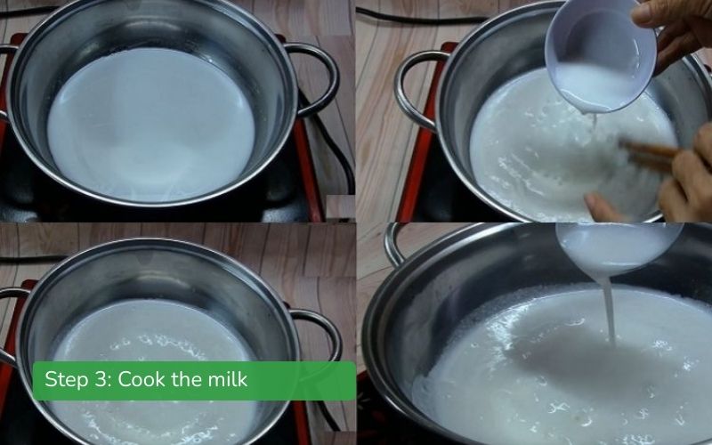Boiling milk