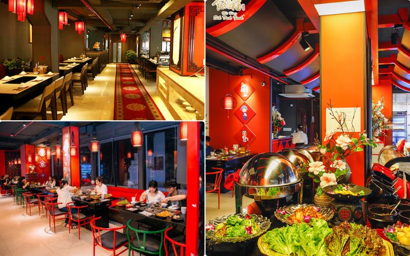 Không gian quán Hoa truyền thống tại Chợ Lớn