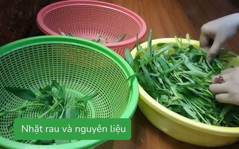 Sơ chế các nguyên liệu khác 