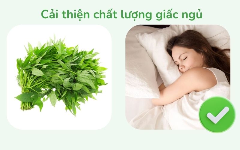 Rau má cải thiện chất lượng giấc ngủ