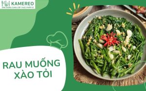 rau muống xào tỏi