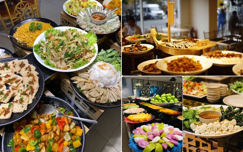 D'GEMMA có menu buffet đa dạng các món chay