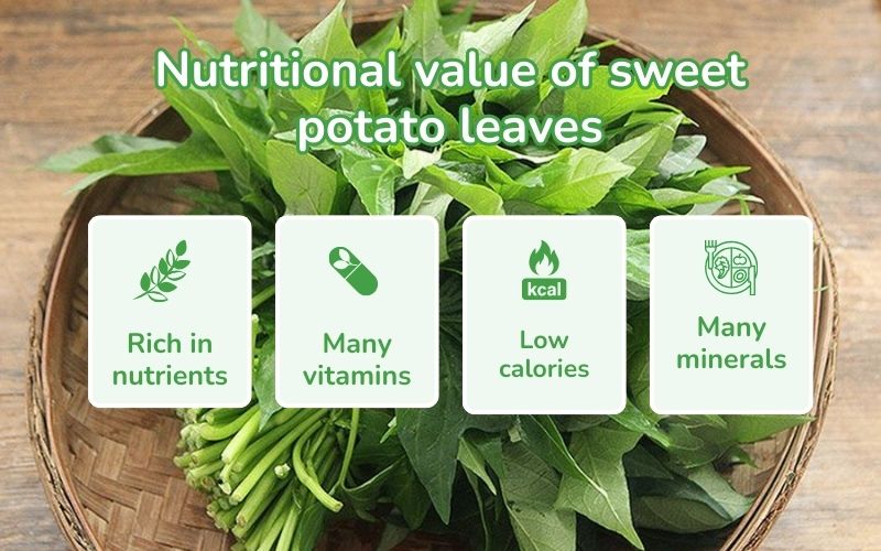 Nutritional value of sweet potato leaves