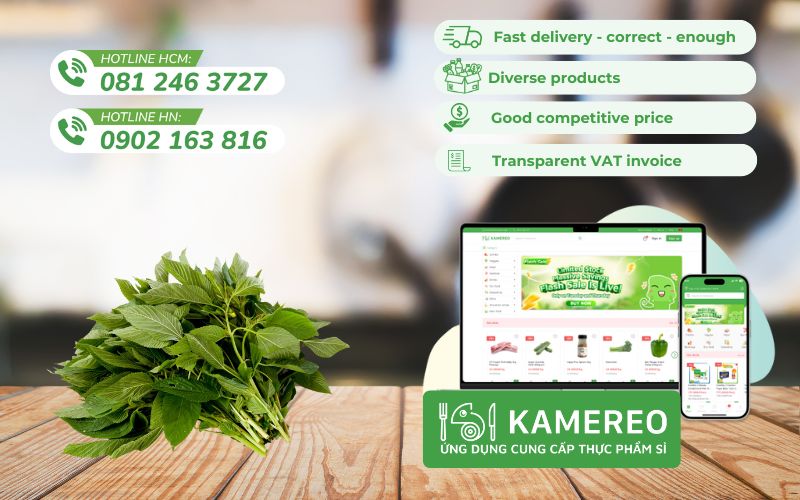 Kamereo - Application providing fresh jute at wholesale prices for F&B businesses