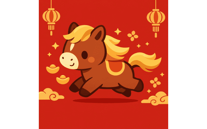 Avatar Tết con ngựa cực chất cho Tết Bính Ngọ 2026 04