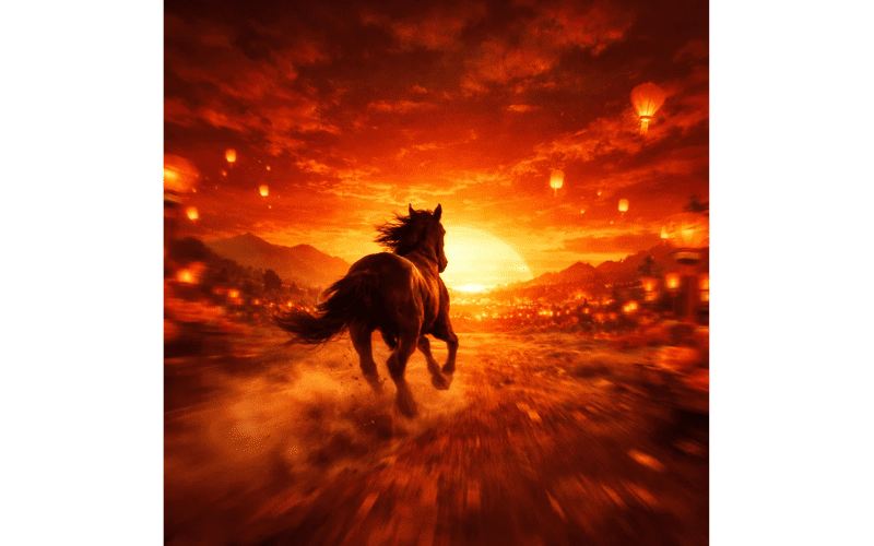 Avatar Tết con ngựa cực chất cho Tết Bính Ngọ 2026 05