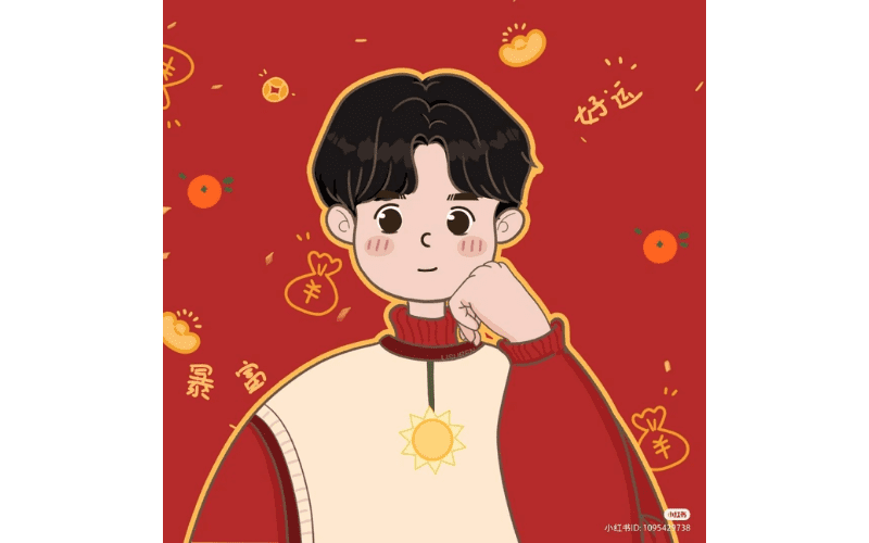 Avatar Tết cho nam 06