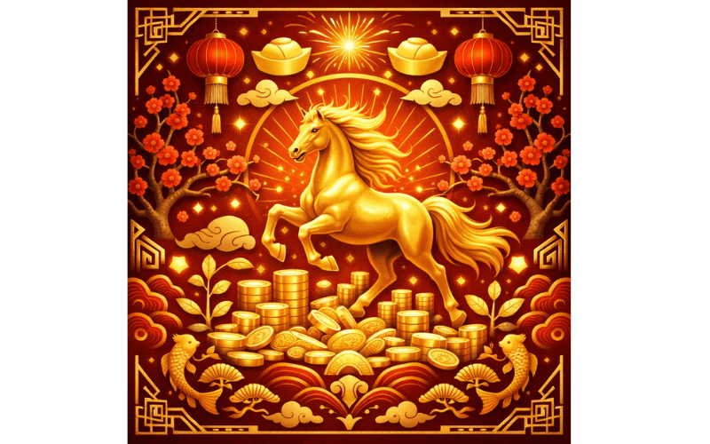 Avatar Tết con ngựa cực chất cho Tết Bính Ngọ 2026 06