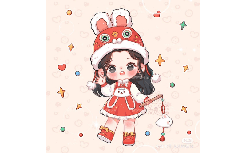 Ảnh avatar Tết cho nữ 09