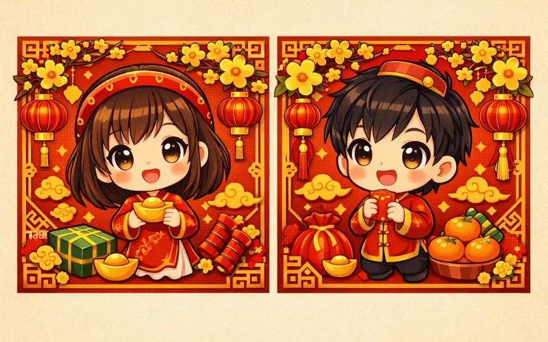 Avatar Tết cho các cặp đôi 06