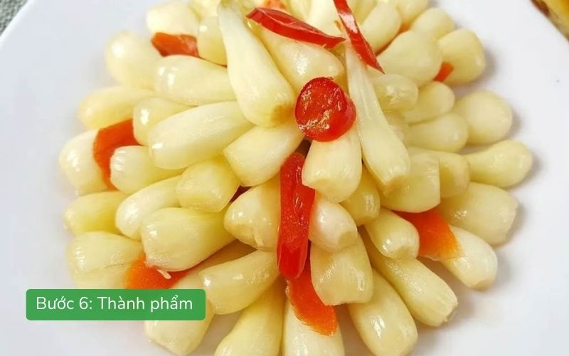 Củ kiệu chua ngọt truyền thống trắng, giòn rụm