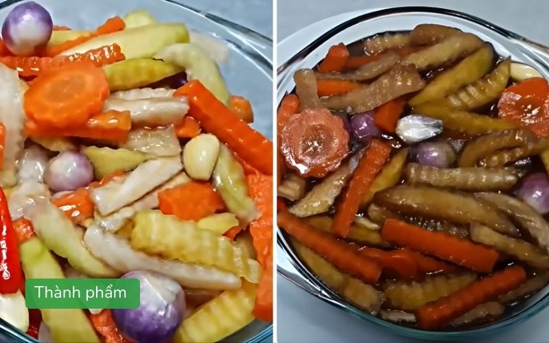 Dưa món đu đủ cà rốt chua ngọt giòn ngon dùng ngày Tết