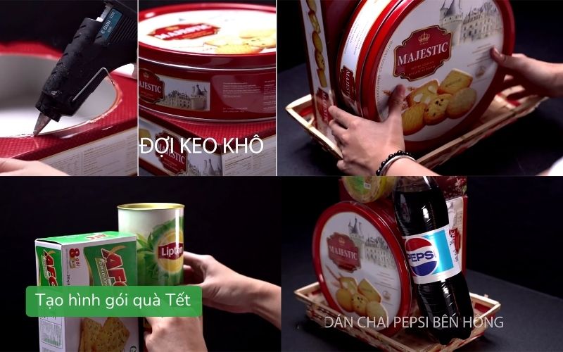 Tạo hình gói quà Tết