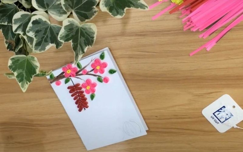 Hoàn thiện thiệp Tết 3D