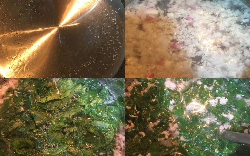 Nấu canh rau ngót với thịt băm (cách không xào thịt)