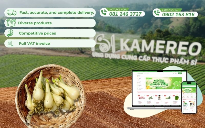 Kamereo - The ultimate wholesale food sourcing application for F&B businesses.