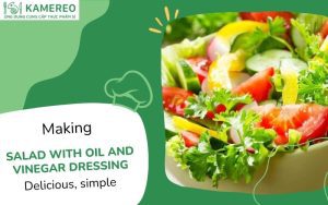 How to make salad with vinaigrette dressing