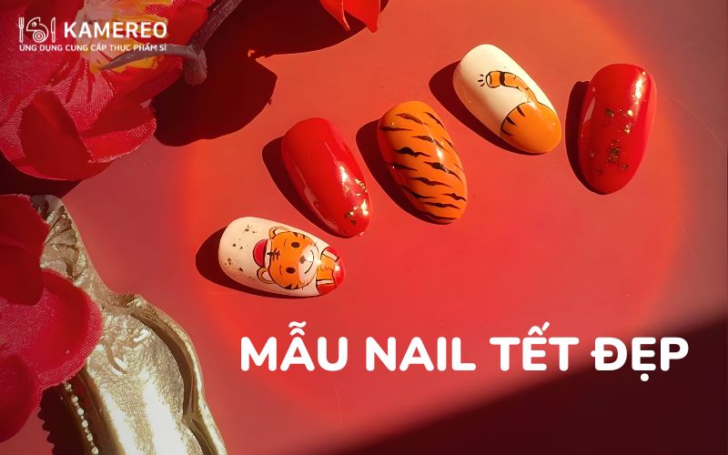 100+ mẫu nail Tết 2026 đẹp và sang cho nàng đi chơi năm mới