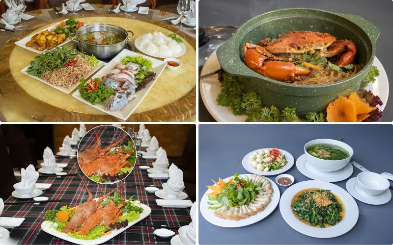 Thực đơn Vườn Cau kết hợp hài hòa giữa các món Việt truyền thống và món Âu hiện đại