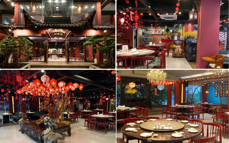 Tân Hải Vân có không gian rộng rãi, được thiết kế theo phong cách Trung Hoa truyền thống