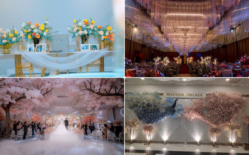 Nhà hàng có hệ thống hiện đại phục vụ xuyên suốt buổi tiệc