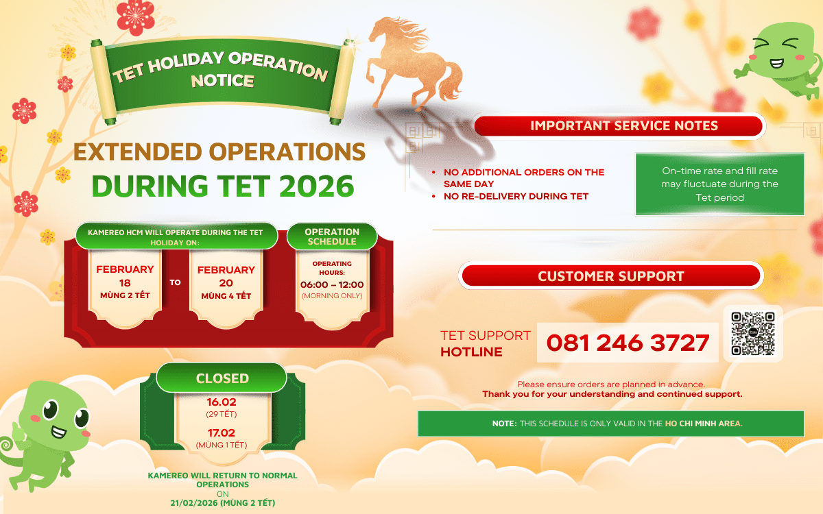 Kamereo Expands Operations to Support F&B Businesses During Lunar New Year 2026 in Ho Chi Minh City