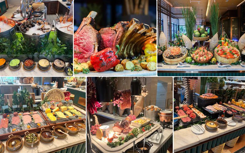 The Canvas Restaurant cung cấp thực đơn đa dnagj từ Á đến Âu