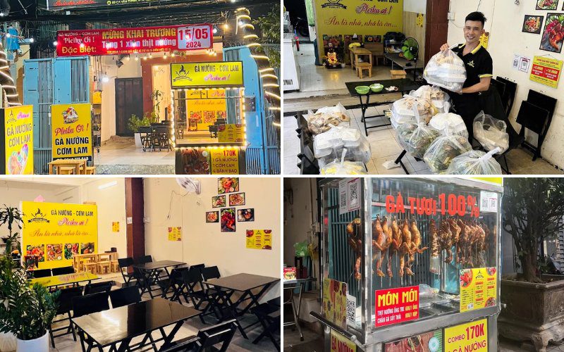 Pleiku Ơi sở hữu không gian mộc mạc, phù hợp cho các bữa ăn gia đình, gặp gỡ bạn bè