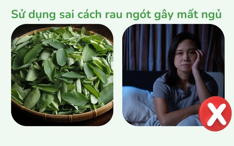 Sử dụng sai cách rau ngót có thể gây mất ngủ