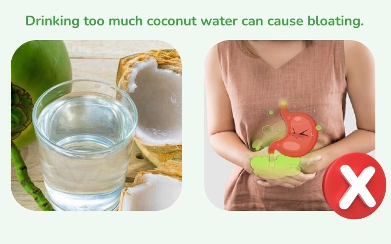 Harmful effects of drinking too much coconut water on health