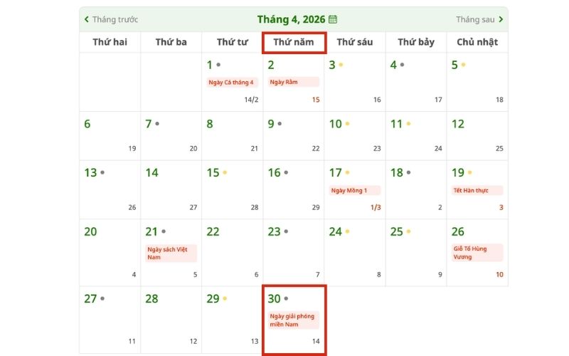 Thời gian còn lại đến 30/04 và quốc tế lao động 01/05