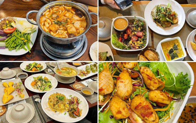 Thực đơn của Mộc Nhiên vô cùng phong phú, nổi bật là các dòng lẩu tiềm thảo mộc bổ dưỡng