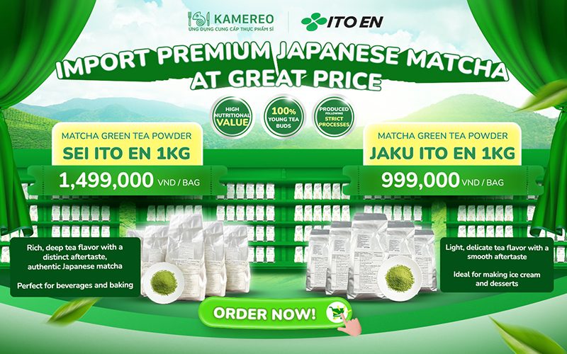 Kamereo supplies authentic Japanese matcha wholesale to cafes and restaurants.