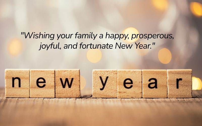 Those meaningful and heartfelt New Year's greetings